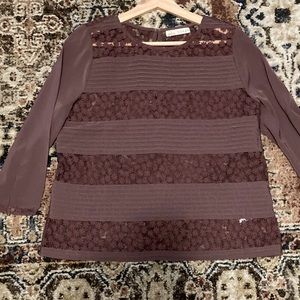 Hinge Embroidered Lace Top